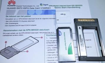 Huawei E870 ExpressCard 34 HSDPA 3G+ & PCMCIA 32-bit Adapter beschikbaar voor biedingen
