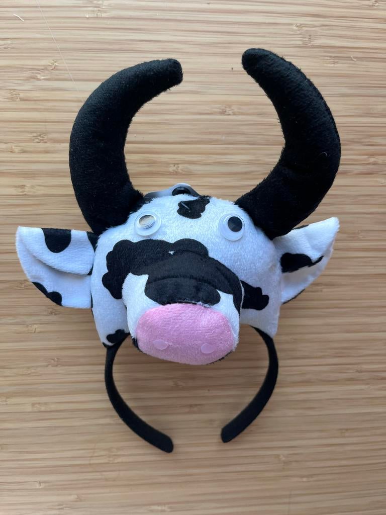 Leuke koe hoofdband - cow kostuum accessoire, Ophalen, Zo goed als nieuw, 104 of kleiner, Jongen of Meisje