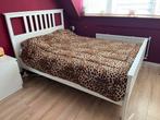 Mooi wit Hemnes bed 140 x 200 incl lattenb €130, Ophalen, Wit, Tweepersoons, 140 cm