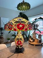 Grote Libelle Tiffany tafellamp art deco, Ophalen of Verzenden, Glas, Minder dan 50 cm