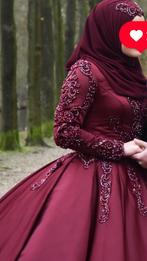 Henna jurk bordeauxrood, Kleding | Dames, Ophalen, Zo goed als nieuw, Rood, Trouwjurk