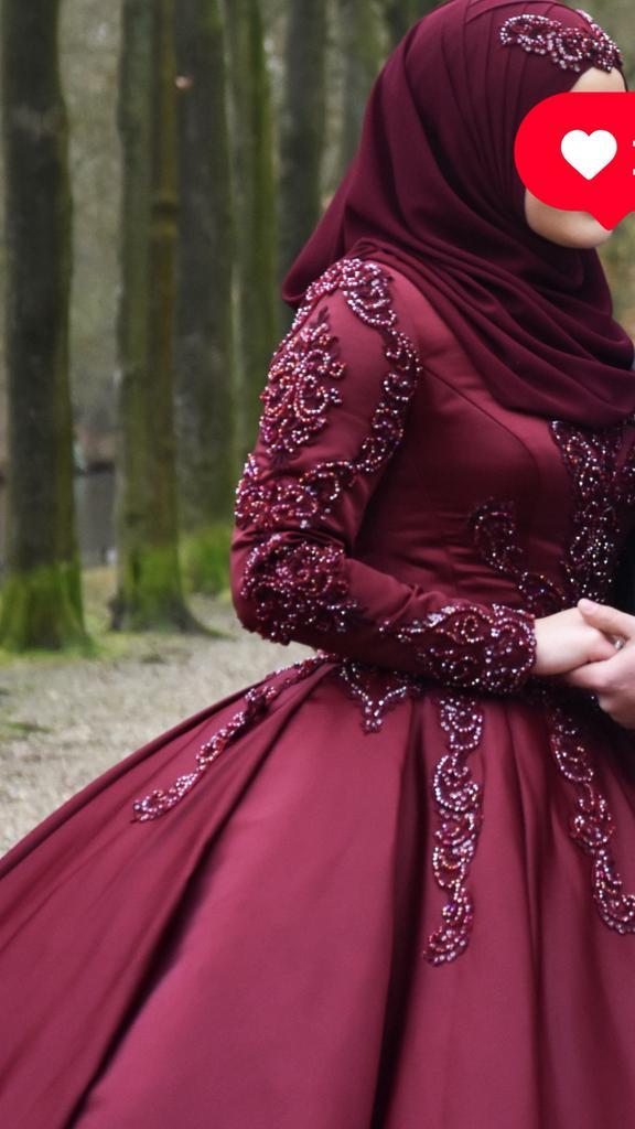 Henna jurk bordeauxrood, Kleding | Dames, Trouwkleding en Trouwaccessoires, Zo goed als nieuw, Trouwjurk, Rood, Ophalen