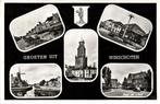 Groeten uit Winschoten - 5 afb + wapen - 1959? gelopen, Verzamelen, Ansichtkaarten | Nederland, Ophalen of Verzenden, 1940 tot 1960