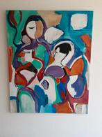 Een date., Antiek en Kunst, Kunst | Schilderijen | Abstract, Verzenden