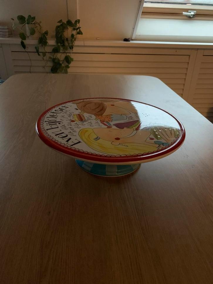 Taartplateau Blond Amsterdam - Even Bijkletsen, Huis en Inrichting, Woonaccessoires | Etagères, Zo goed als nieuw, Ophalen