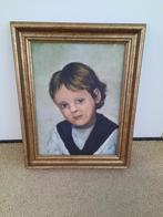 SCHILDERIJ KIND met lijst, Antiek en Kunst, Ophalen of Verzenden