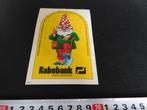 stickers strip RABOBANK Kabouter Geel, Verzamelen, Stickers, Ophalen, Zo goed als nieuw, Overige typen