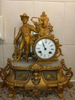 Antieke Franse pendule met jager, Antiek en Kunst, Antiek | Klokken, Ophalen