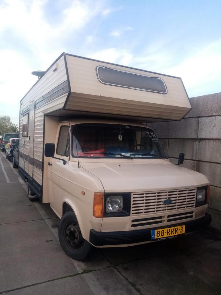 Ford Transit Camper - Klassieker!, Caravans en Kamperen, Campers, Particulier, tot en met 4, Alkoof, Ford, Ford, Diesel, Handgeschakeld