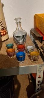 Jaren 60 vintage likeurset, Ophalen of Verzenden, Zo goed als nieuw, Borrel- of Shotglas