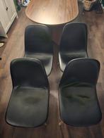 4 Zwarte JONSTRUP eetkamerstoelen, Ophalen, Zwart