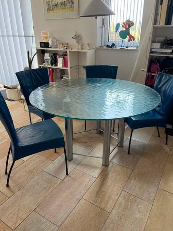 Metaform Glazen Eettafel Rond beschikbaar voor biedingen