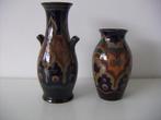 2 Zuid Holland Gouda plateel keramiek vazen jr.1918 Dec Maas, Overige kleuren, Aardewerk of Porselein, Ophalen of Verzenden, Zo goed als nieuw