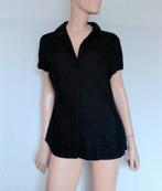 MARCO PECCI Blouse , Maat 42 , LINNEN, Verzenden, Zo goed als nieuw, Maat 42/44 (L), Zwart