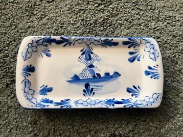 Delfts Blauw Schaaltje met Molen beschikbaar voor biedingen