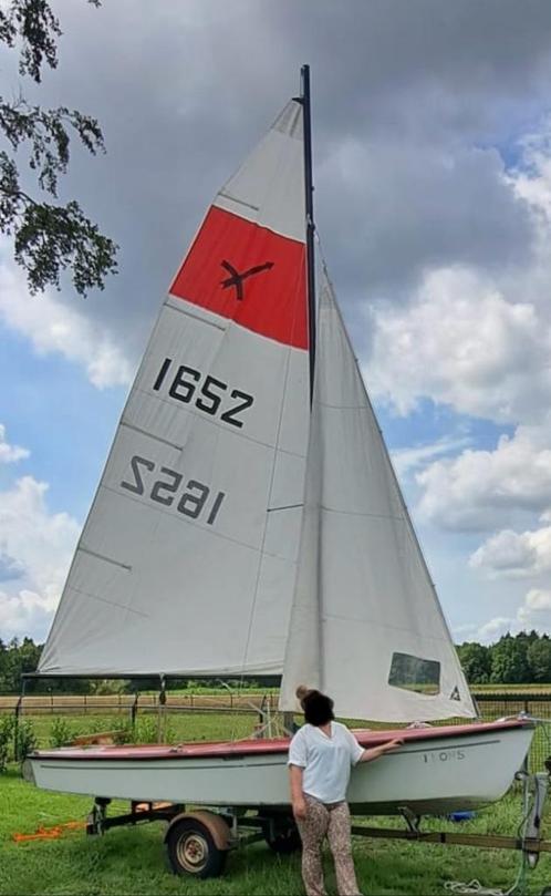 Flying arrow zeilbootje, Watersport en Boten, Zeilen en Zeiltoebehoren, Gebruikt, Overige typen, Minder dan 15 m², Ophalen