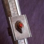 Berber Noord-Afrika Verzilverde Ring Alziend Oog, Verzenden, Dame, Zilver, Zilver