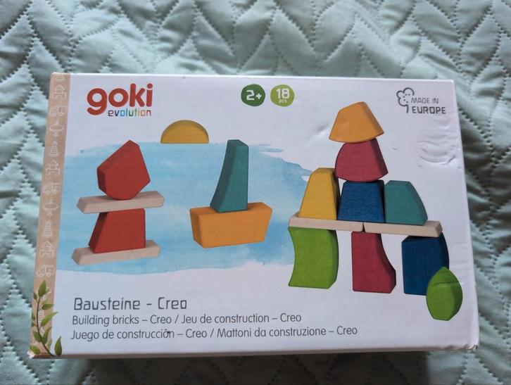 Goki Evolution Houten Blokken - Montessori Speelgoed, Kinderen en Baby's, Speelgoed | Bouwstenen, Zo goed als nieuw, Overige merken