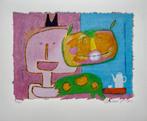 Zeefdruk Wouter Stips op passe-partout, Antiek en Kunst, Kunst | Litho's en Zeefdrukken, Ophalen of Verzenden