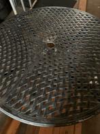 Tuintafel alum. Merk hartman, Tuin en Terras, Ophalen, Gebruikt, Rond, Aluminium