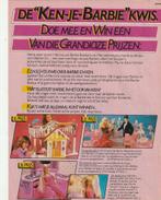 Retro reclame 1984 Mattel Barbie wedstrijd de kwis, Verzenden, Overige typen