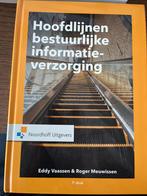 Hoofdlijnen bestuurlijke informatieverzorging, Ophalen of Verzenden, Beta, Zo goed als nieuw, HBO