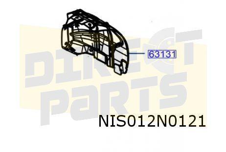 Nissan Townstar / Renault Kangoo modderkuip Links (achterste, Auto-onderdelen, Carrosserie en Plaatwerk, Bumper, Nissan, Renault