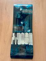 Glazen kleurige, langwerpige (tafel) schaal, Ophalen, Glas, Overige stijlen, Schaal of Schalen