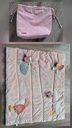 Roze boxkleed + boxzak Little dutch, Ophalen of Verzenden, Zo goed als nieuw, Rechthoekig, Boxkleed