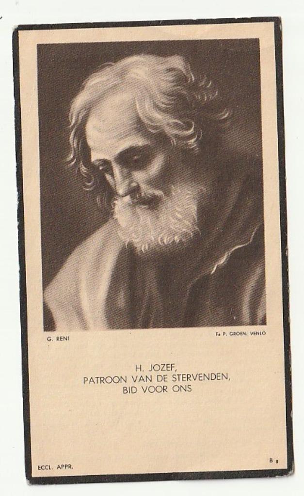 Pater Martin STOKS Roermond den Bosch Wittem Roermond 1958, Verzamelen, Bidprentjes en Rouwkaarten, Bidprentje, Verzenden