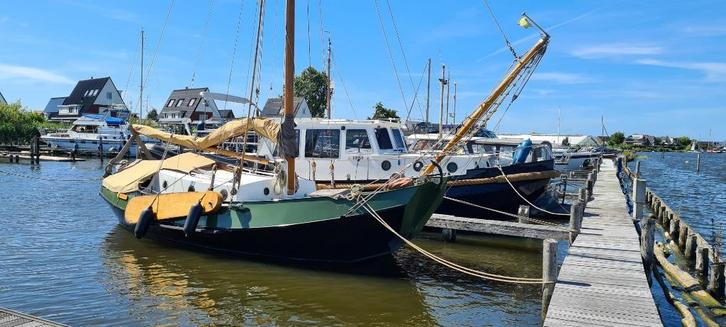 Liamer zeeschouw, Watersport en Boten, Platbodems, Gebruikt, 6 tot 9 meter, Staal, Diesel, Ophalen