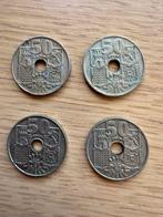 4x 50 Centimos (Arrows Up) - Spain - 1949 (II), 1963 (II), Ophalen of Verzenden, Overige landen, Setje