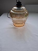vintage glazen hanglamp, Huis en Inrichting, Lampen | Hanglampen, Ophalen of Verzenden, Gebruikt, Glas, Minder dan 50 cm
