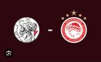 Ajax - Olympiakos 3 tickets naast elkaar, Drie personen of meer, Januari, Europa of Champions League