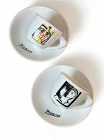 Twee Porseleinen Pablo Picasso Koffiekopjes Plus Schotels, Nieuw, Ophalen of Verzenden, Overige stijlen, Kop(pen) en/of Schotel(s)