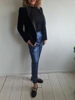 Studio Anneloes pantalon. Maat M. Blauw/vegan leer., Maat 38/40 (M), Studio Anneloes, Blauw, Nijmegen