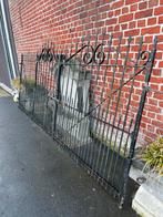 Dubbel antiek hekken poort vol smeedijzeren 3m80, Tuin en Terras, Ophalen, Gebruikt, IJzer, Tuinhek