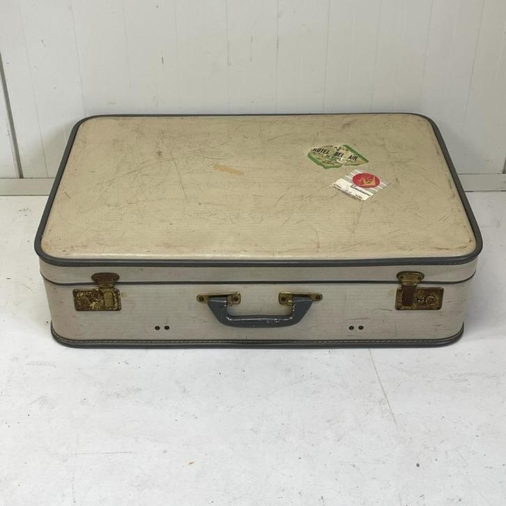 Vintage brocante koffer koffers diverse maten soorten opberg, Sieraden, Tassen en Uiterlijk, Koffers, Gebruikt, Hard kunststof