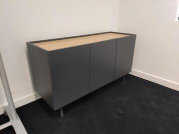 Dressoir grijs/hout - 120x42x67cm