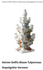 Hoge tulpenvaas en Buste, Heinen Delfts blauw, Blauw, Aardewerk of Porselein, Nieuw, Ophalen of Verzenden