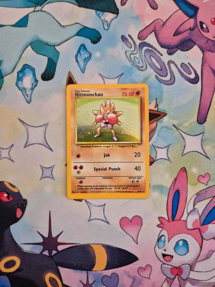 Hitmonchan - Base Set - Pokémon kaart, Hobby en Vrije tijd, Verzamelkaartspellen | Pokémon, Ophalen of Verzenden