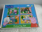 Peppa Pig Kleur / Puzzel Set - Creatief - Sticker - Nieuw, Ophalen of Verzenden, 10 tot 50 stukjes, Nieuw, 2 tot 4 jaar