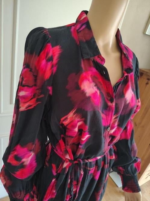 maxi jurk van kaffe curve, Kleding | Dames, Jurken, Zo goed als nieuw, Maat 46/48 (XL) of groter, Zwart, Onder de knie, Verzenden
