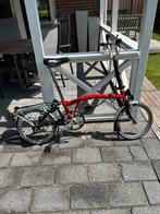 Rode Brompton mer 3 versnellingen, Fietsen en Brommers, Fietsen | Vouwfietsen, Ophalen, Gebruikt, Brompton, 16 tot 18 inch