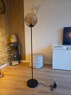 Moderne bolvormige vloerlamp bruin/beige glas, Ophalen, Zo goed als nieuw, Glas, 150 tot 200 cm