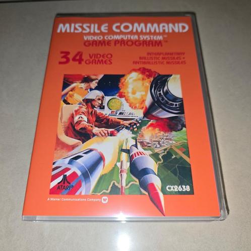 Missile Command Atari 2600 Game case, Spelcomputers en Games, Games | Atari, Zo goed als nieuw, Verzenden