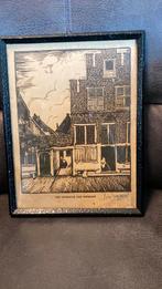 Straatje van Vermeer, Antiek en Kunst, Kunst | Tekeningen en Foto's, Ophalen