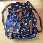 Even & Odd blauwe katoenen rugtas met witte vogels, Overige merken, 25 tot 40 cm, Ophalen of Verzenden, Zo goed als nieuw