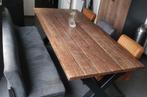 Eettafel voor binnen of buiten., Ophalen, Rechthoekig, Hout
