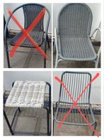 Stapelbare onderhoudsvrije tuinstoelen of krukje € 15,-, Ophalen, Zo goed als nieuw